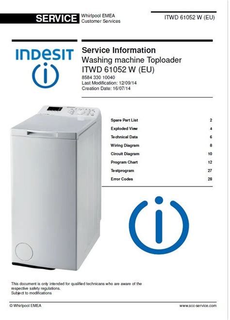 indesit iwc 61052 lavaggio rapido|User manual Indesit ITWD 61052 W (EU) (English .